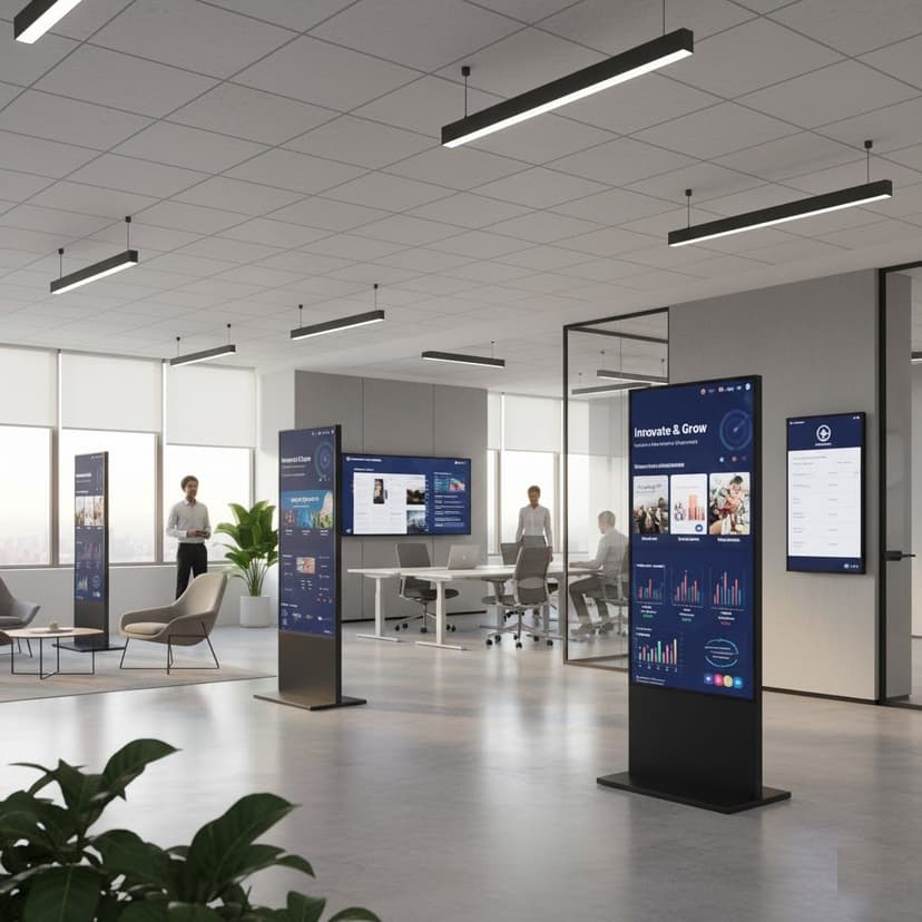 Digital Media in Office Workspace